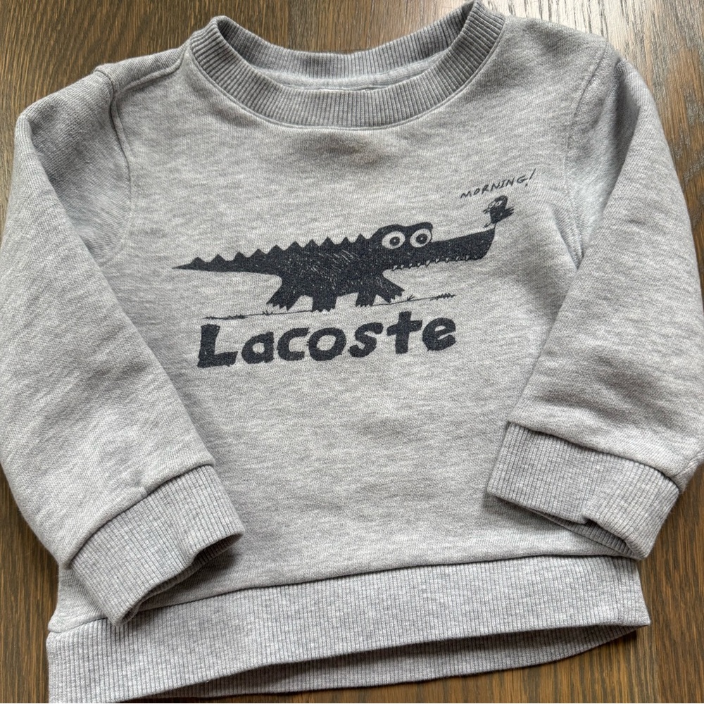 Lacoste Kids Gray Sweatshirt - 2T
